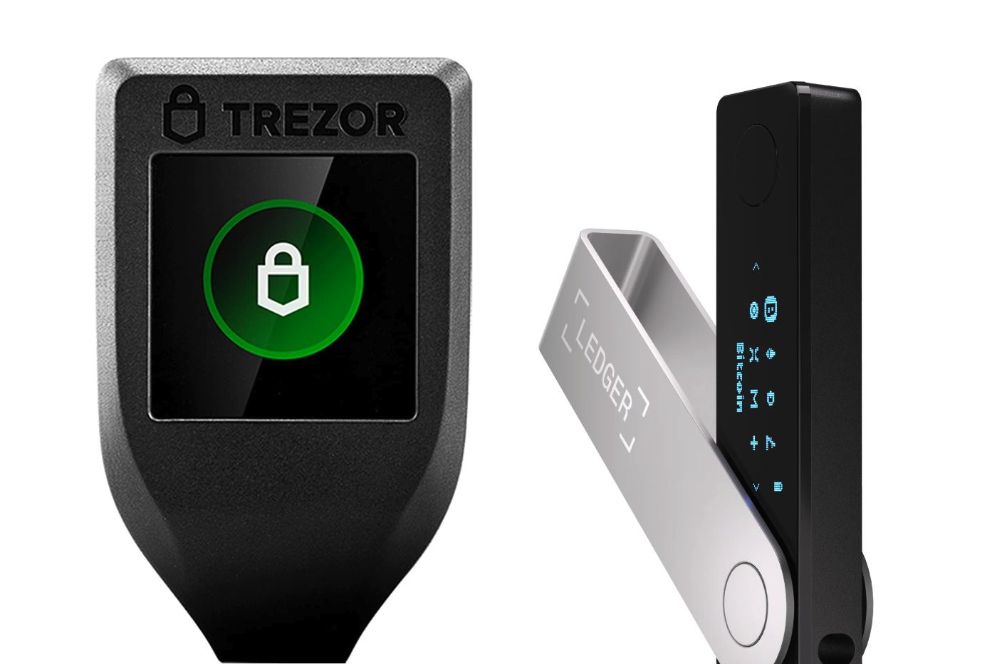 wallet ledger vs trezor comparatif