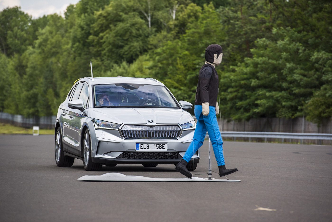 Test système de sécurité active Skoda