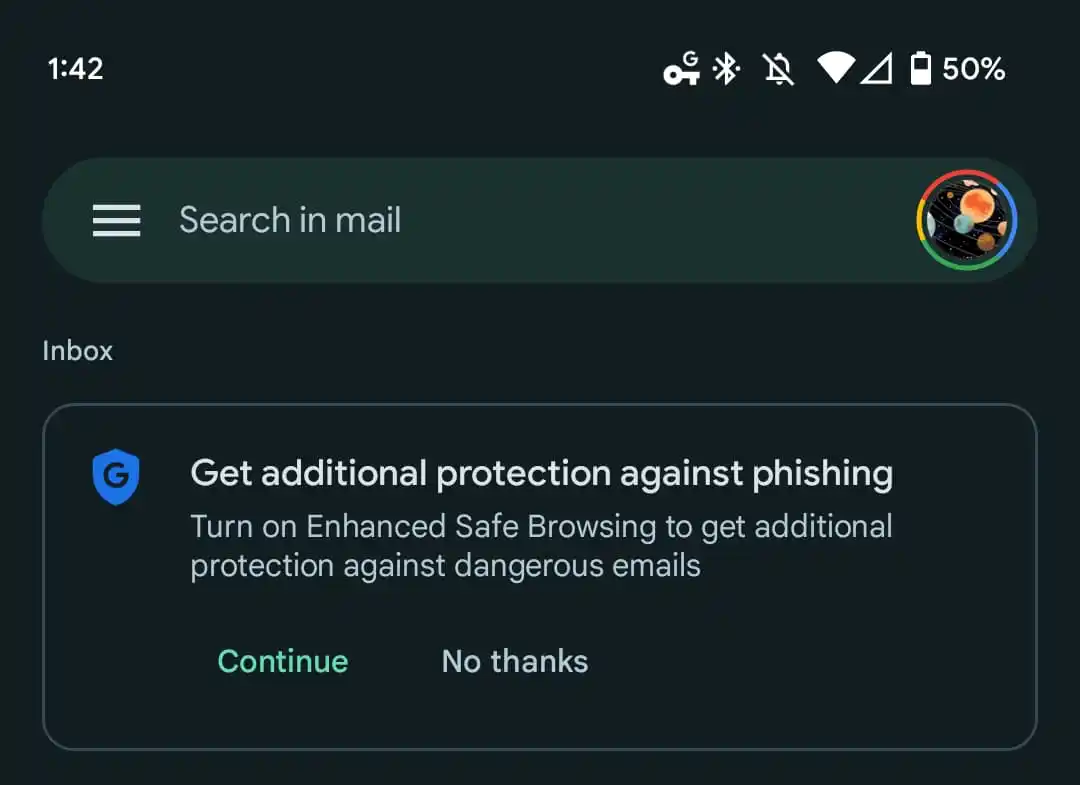 gmail navigation securisee protection renforcee