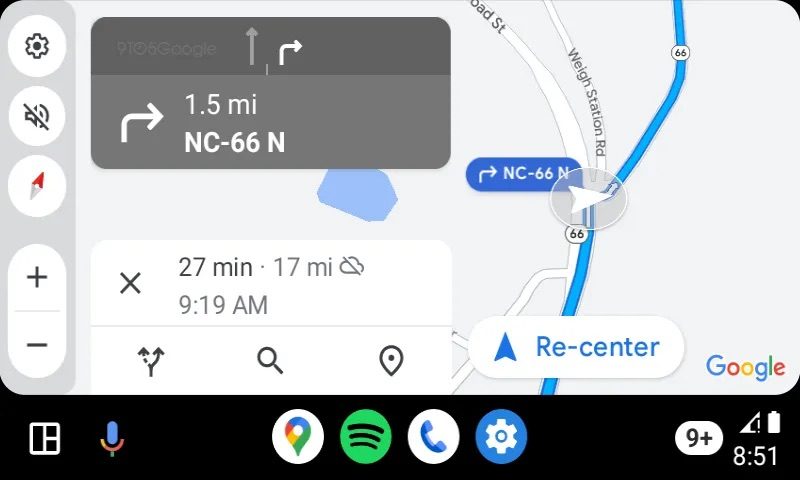 Google Maps Android Auto