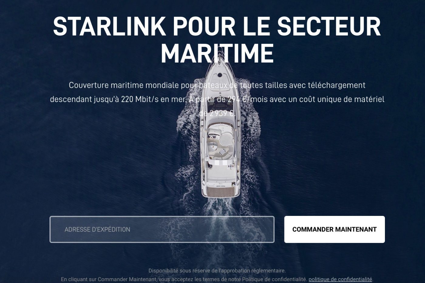 Câble Internet de remplacement Starlink Satelite Algeria