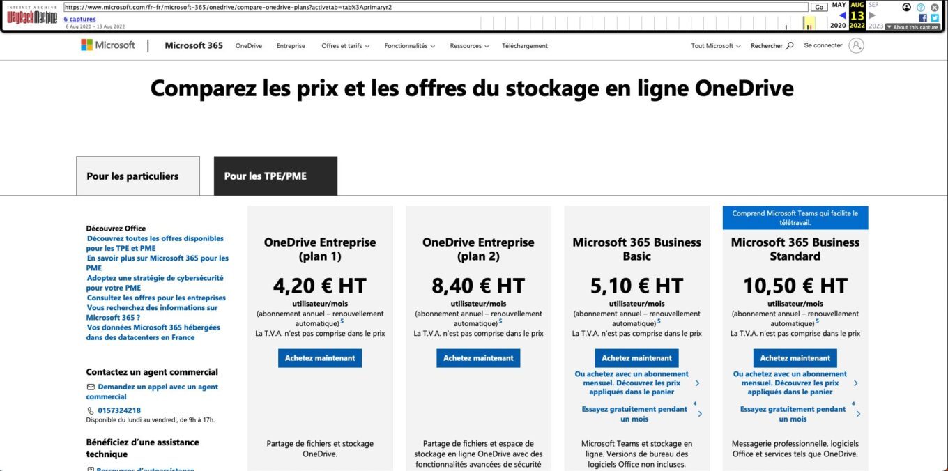 Onedrive entreprise illimité terminé