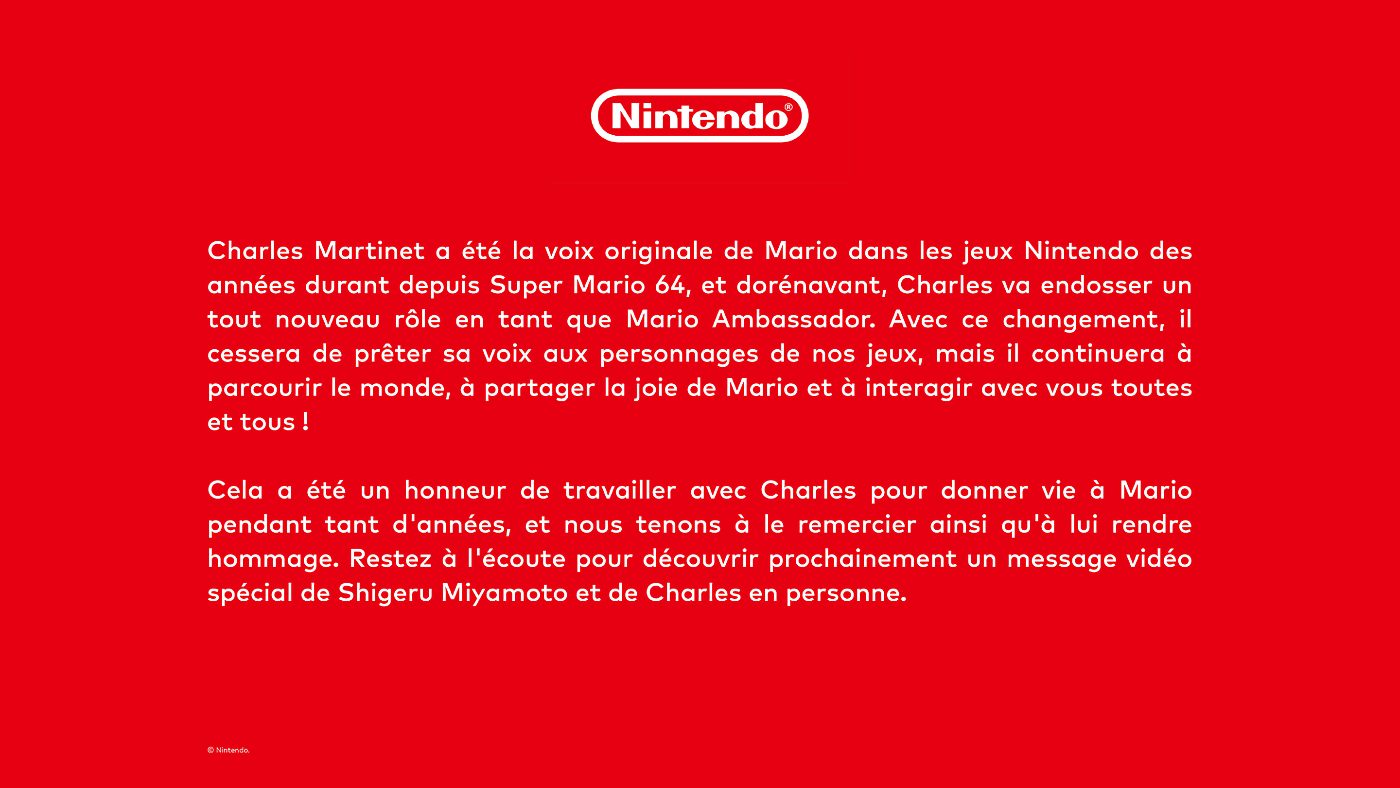 Charles Martinet Mario Nintendo