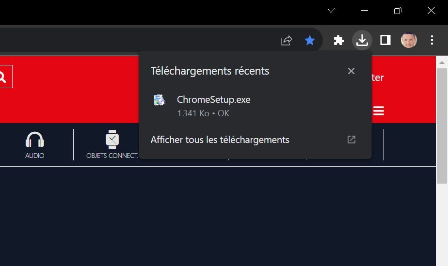 Gestionnaire Téléchargements Chrome