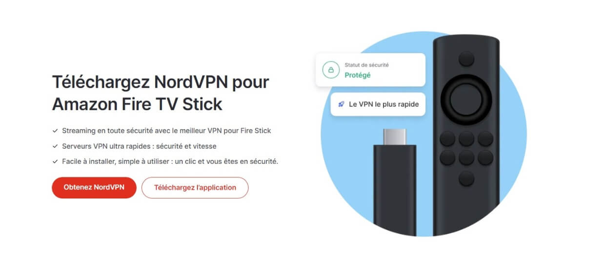 NordVPN pour Amazon Fire TV Stick