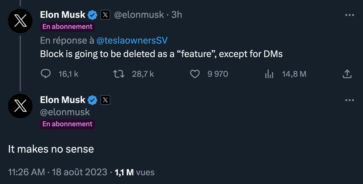 Twitter Elon Musk Blocage