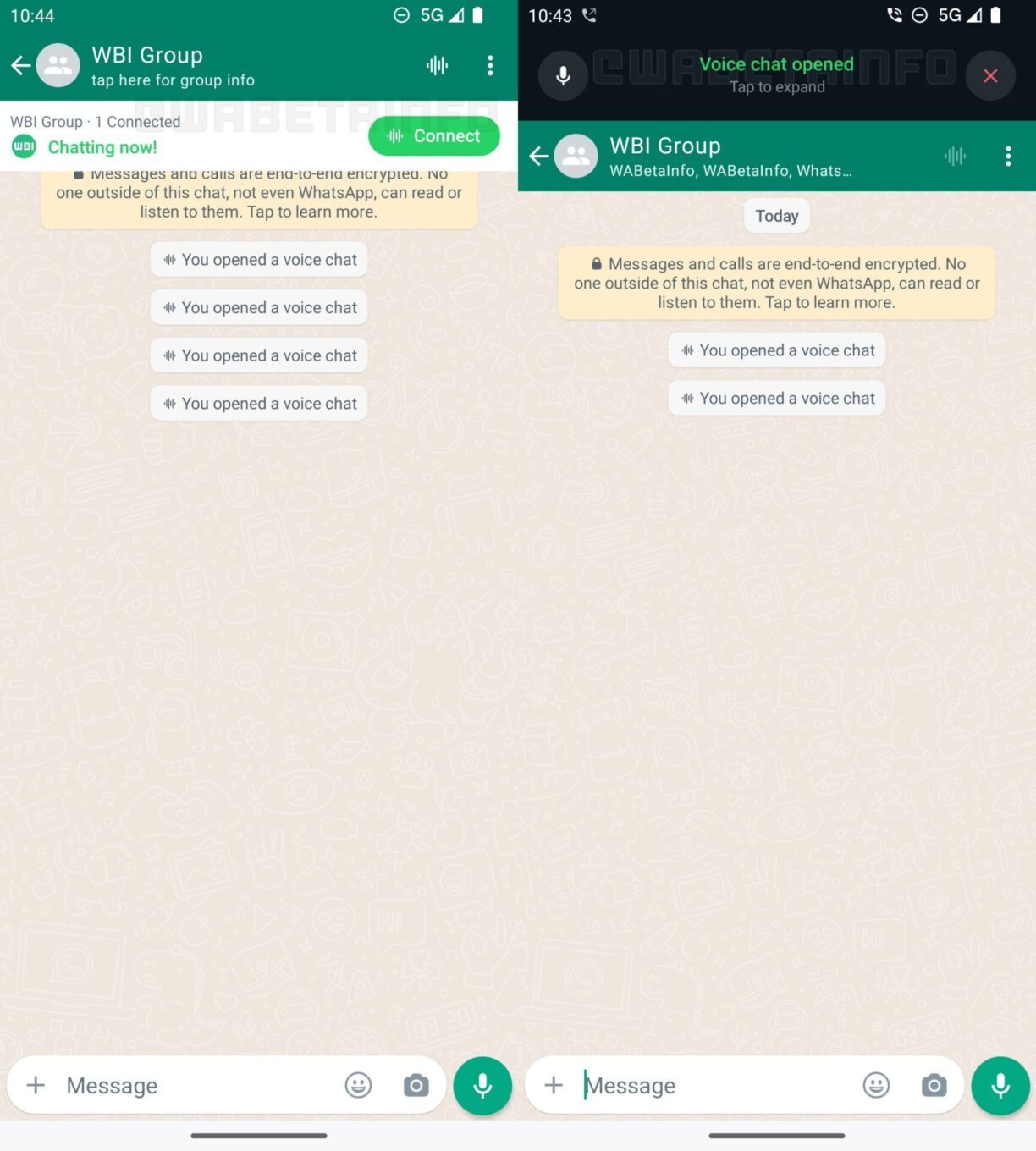 chat vocaux whatsapp