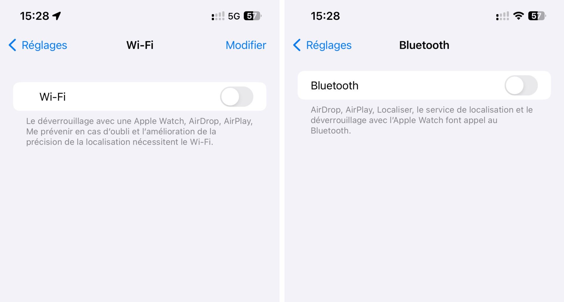 Wi-Fi Bluetooth Apple control center hack