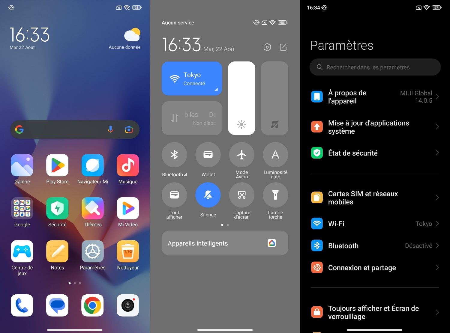 Interface Xiaomi Redmi Note 12 5g