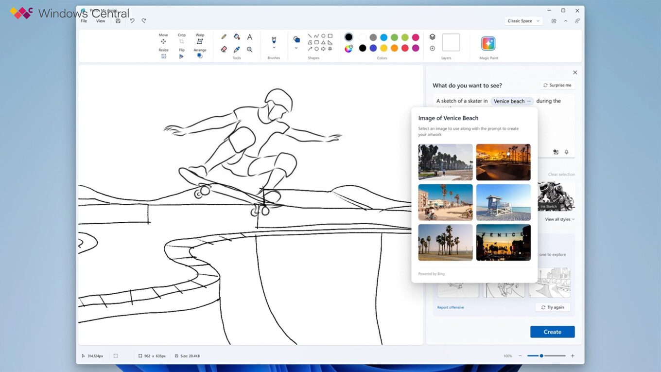 Paint Windows 11 IA