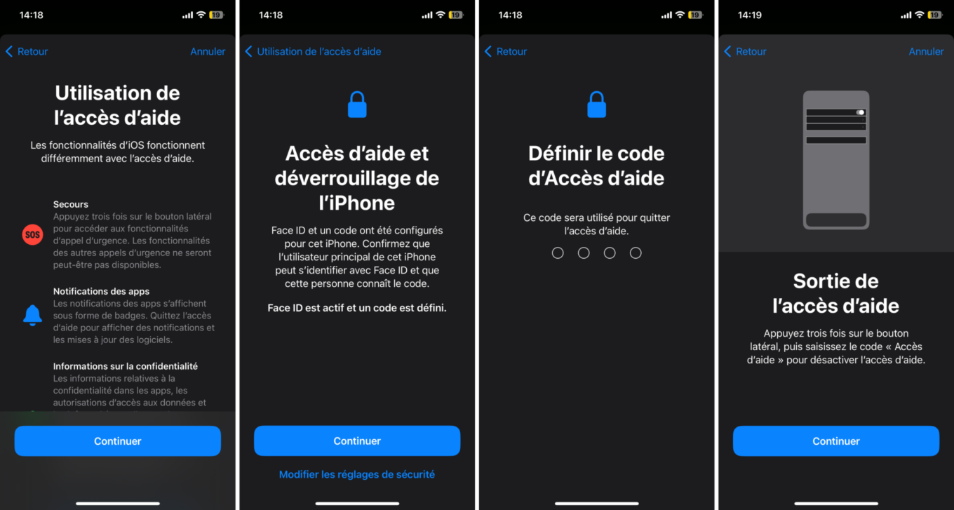 iOS 17 Accès D'Aide