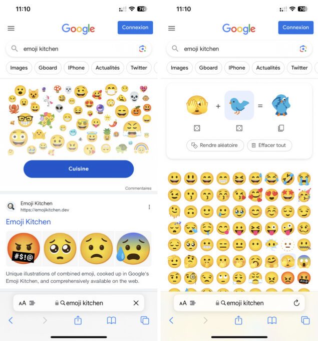 Emoji Kitchen : avec Google, cuisinez vos propres émojis