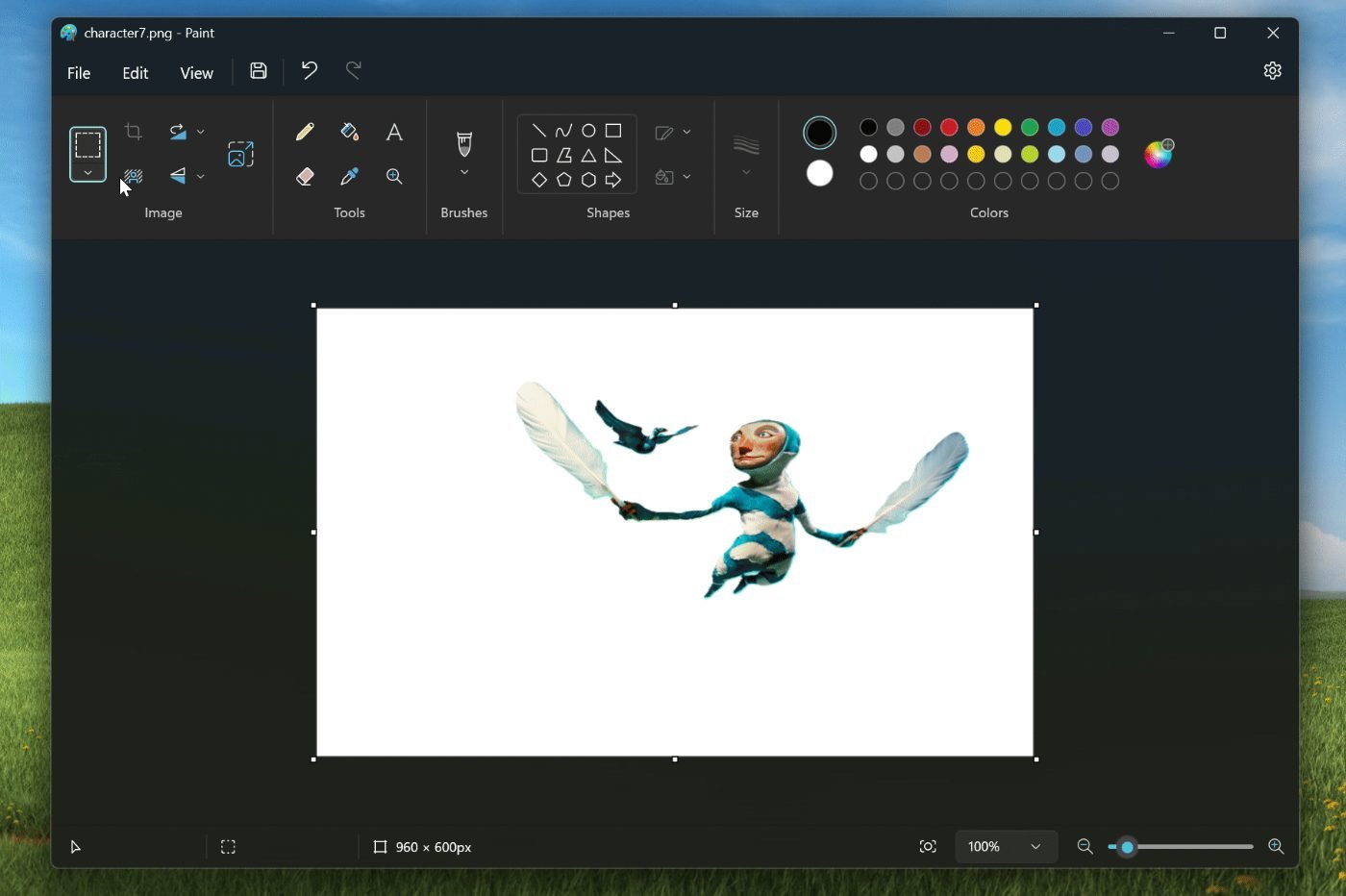 Microsoft Paint Détourage