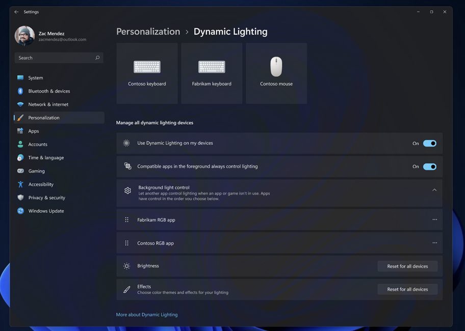 Windows 11 23h2 Dynamic Lighting