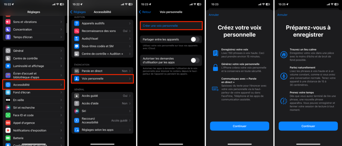 Ios 17 Voix Personnelle