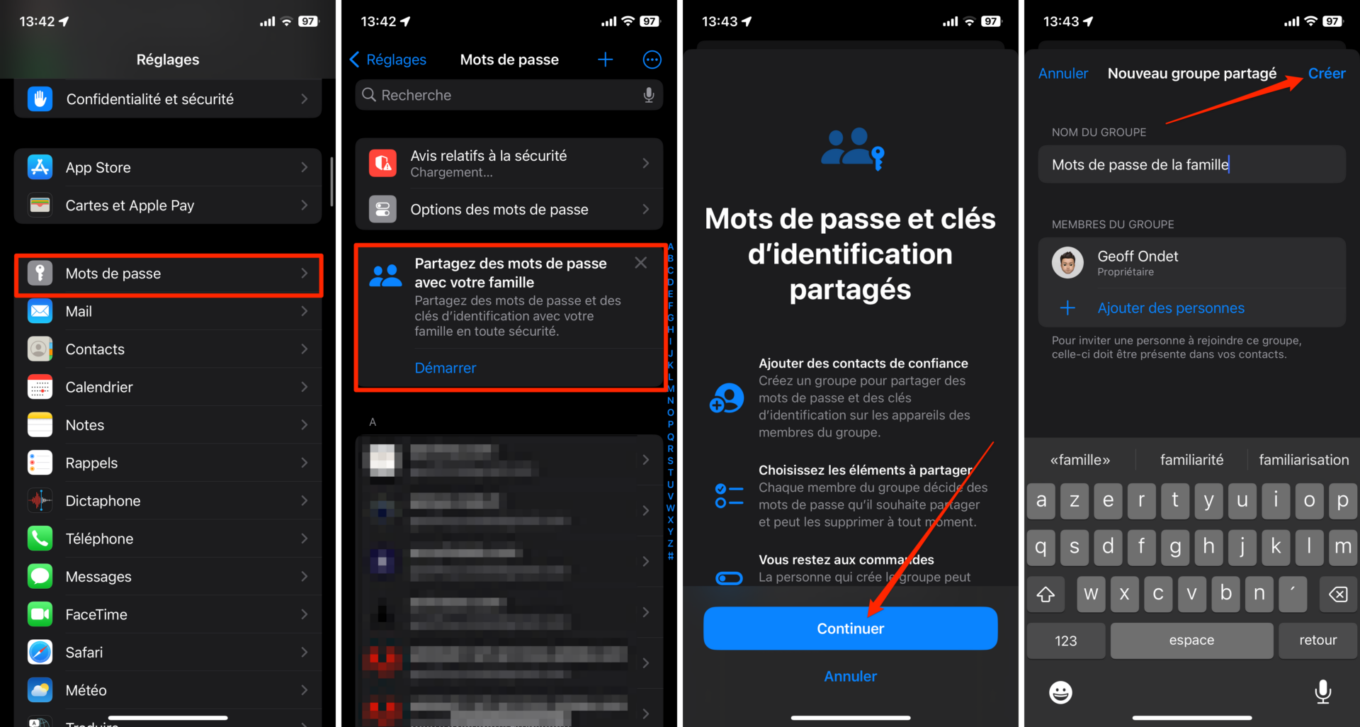 Ios 17 Partage Mots De Passe