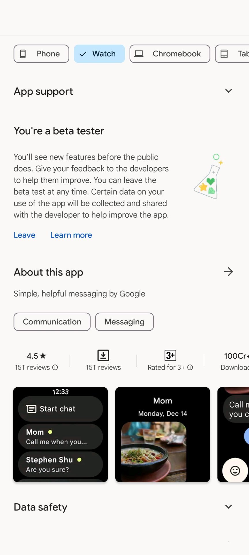 Nouveaux Filtres Google Play Store