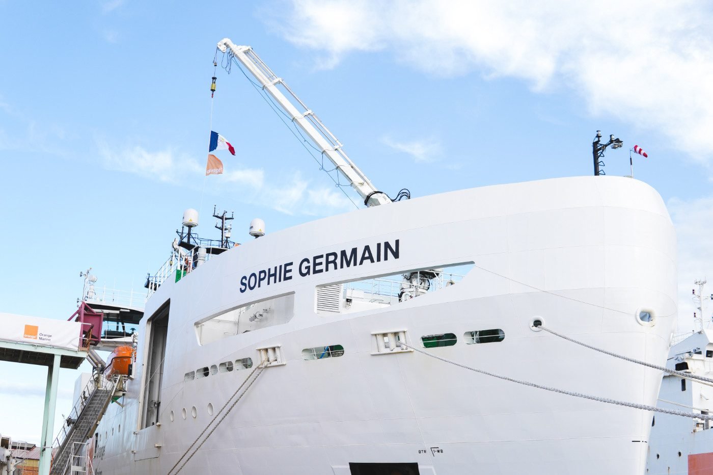 Orange Navire Cablier Sophie Germain 2023