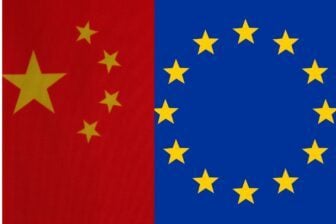 Drapeau Chine Europe