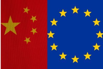 Drapeau Chine Europe