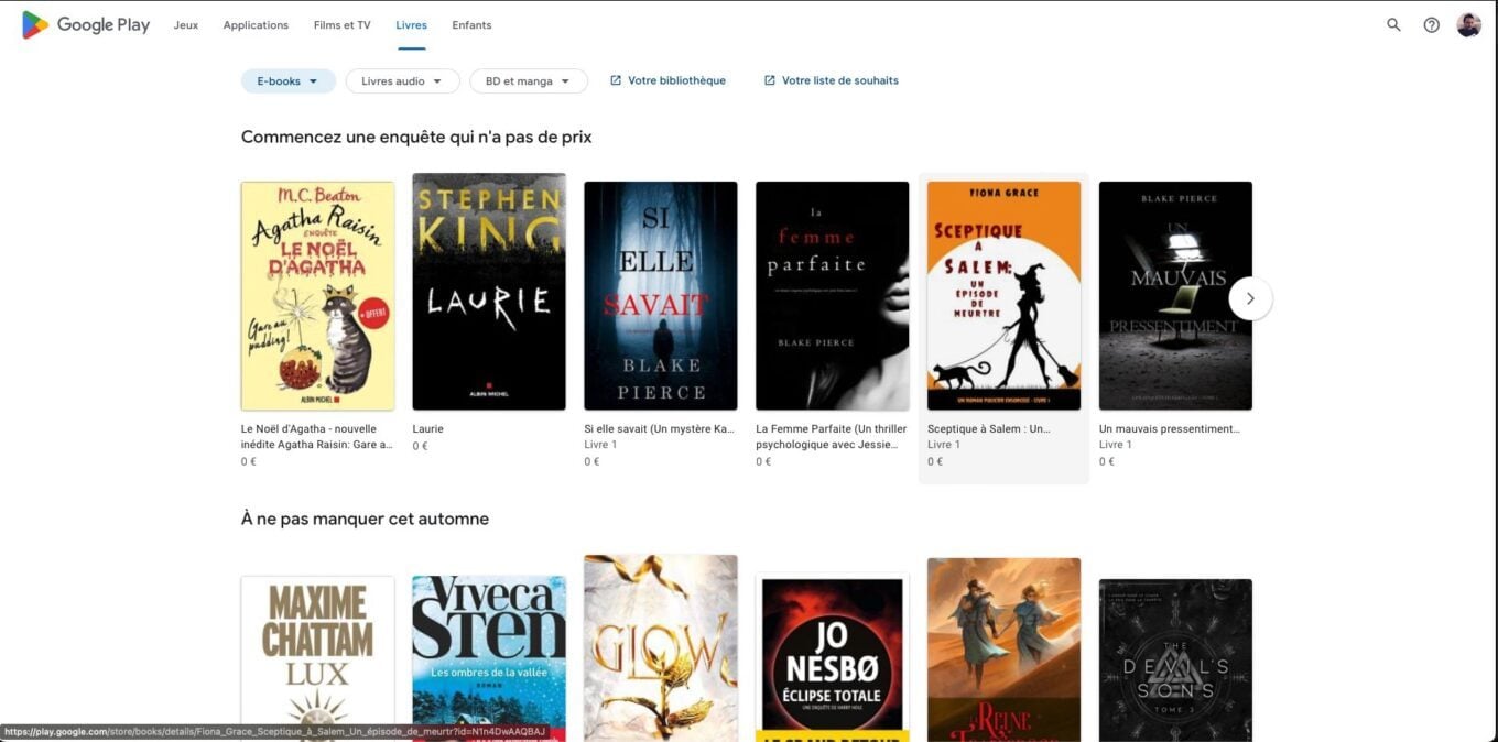 Google Play Livres