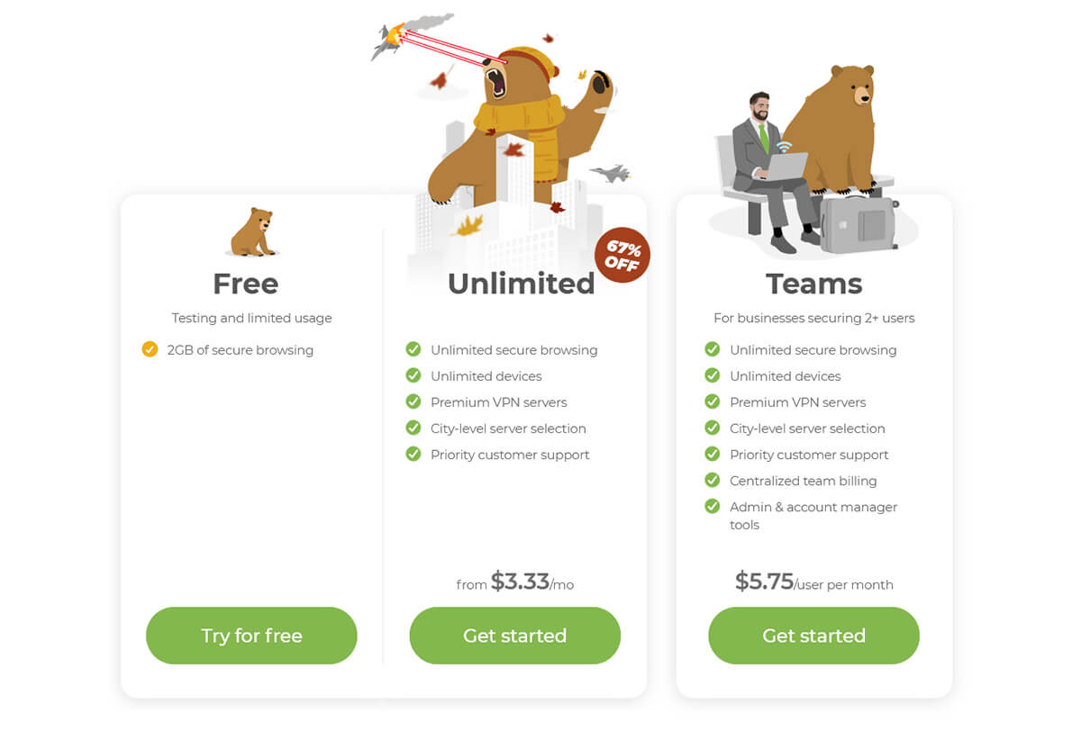 Prix Offres Tunnelbear Vpn