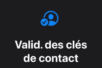 Vérification Clé Contact Imessage 5