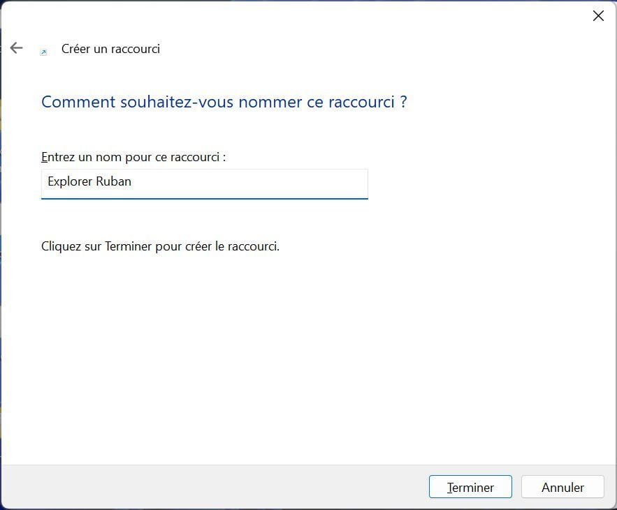 Windows 11 Raccourci Personnaliser Nom