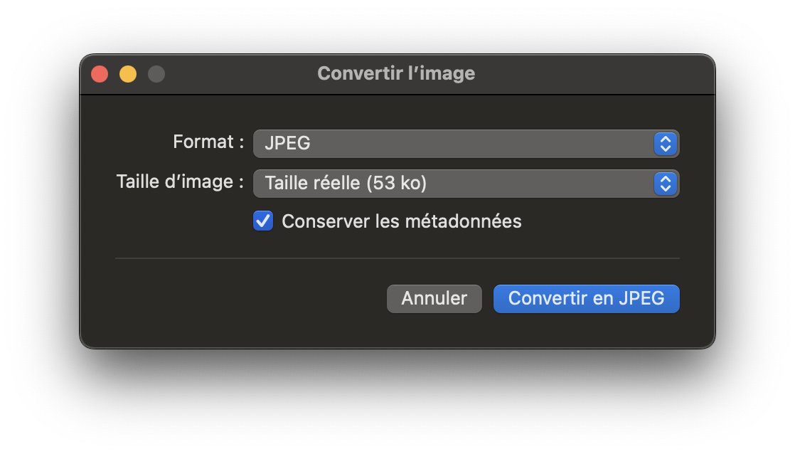 Macos Convertir Image