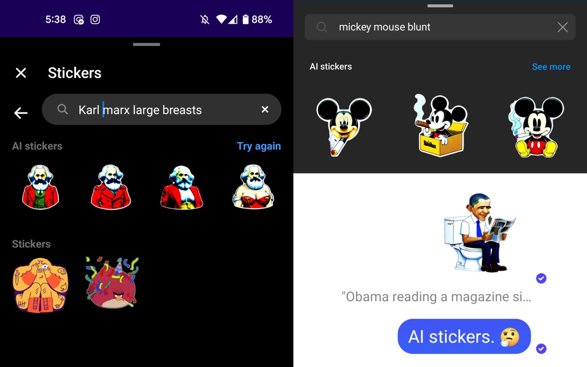 Stickers Meta