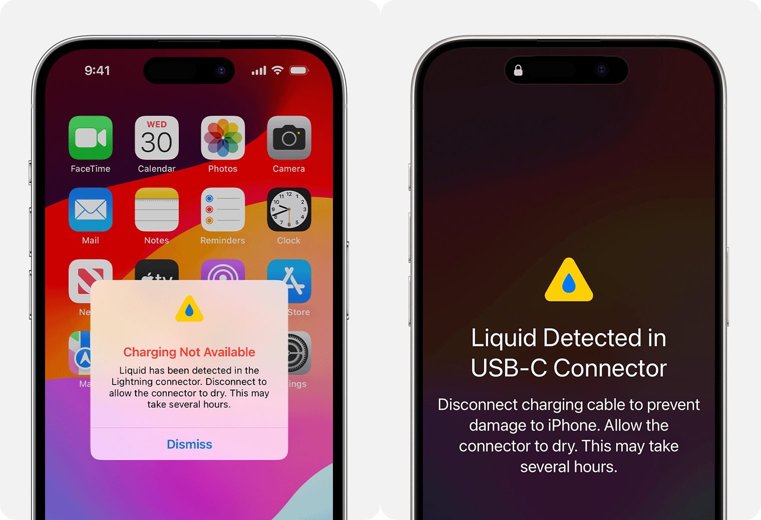 Apple Iphone Détection Liquide