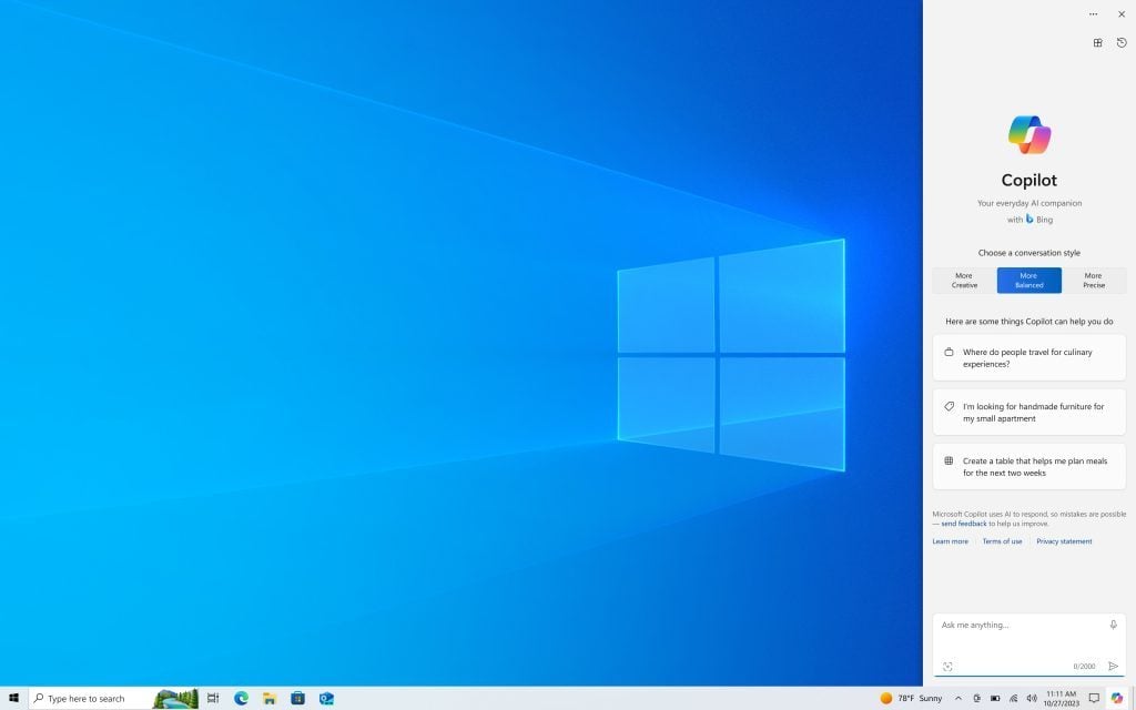Copilot Windows 10