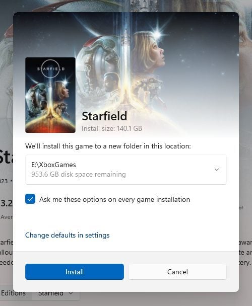 Game Installation Options