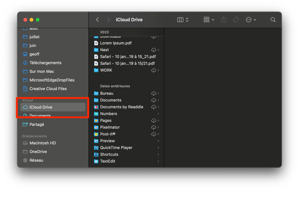 Macos Finder Icloud Drive