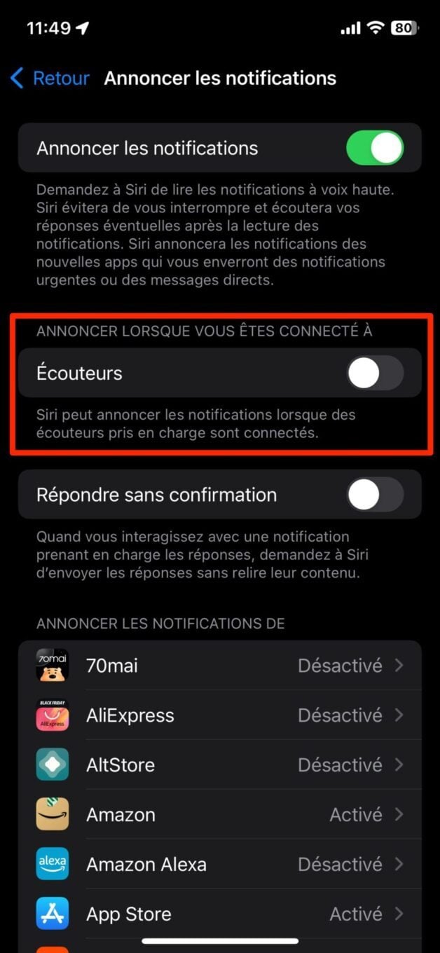 Empêcher Siri De Lire Les Notifications Airpods4