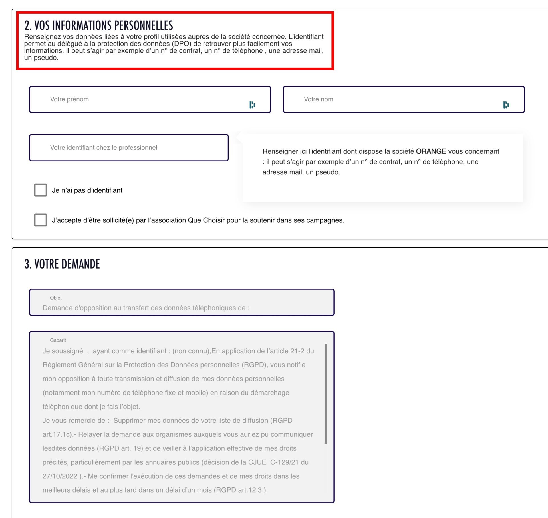 Bloquer Demarcharge Telephonique Ufc