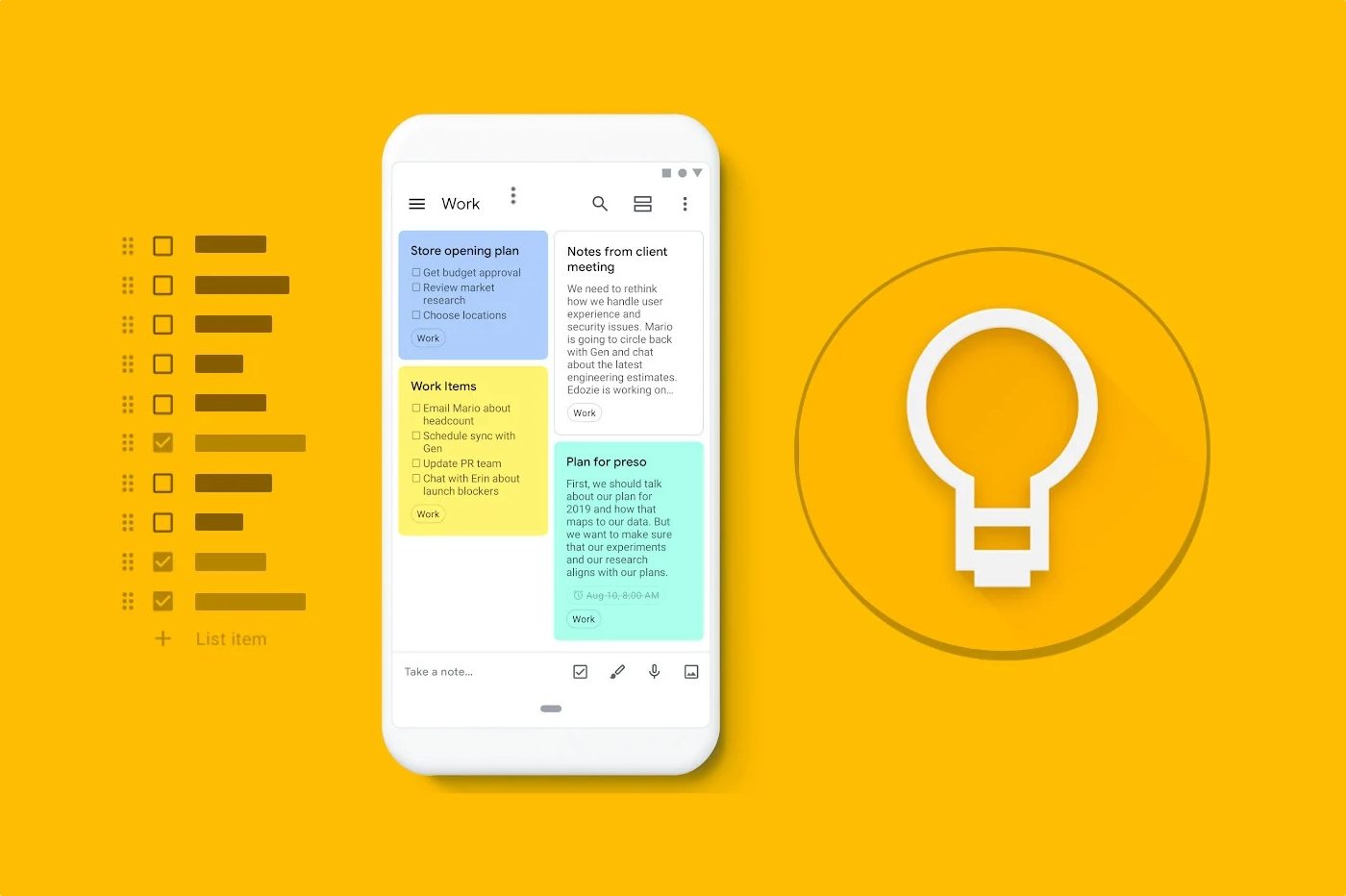Google Keep reminders will be integrated with Google Tasks