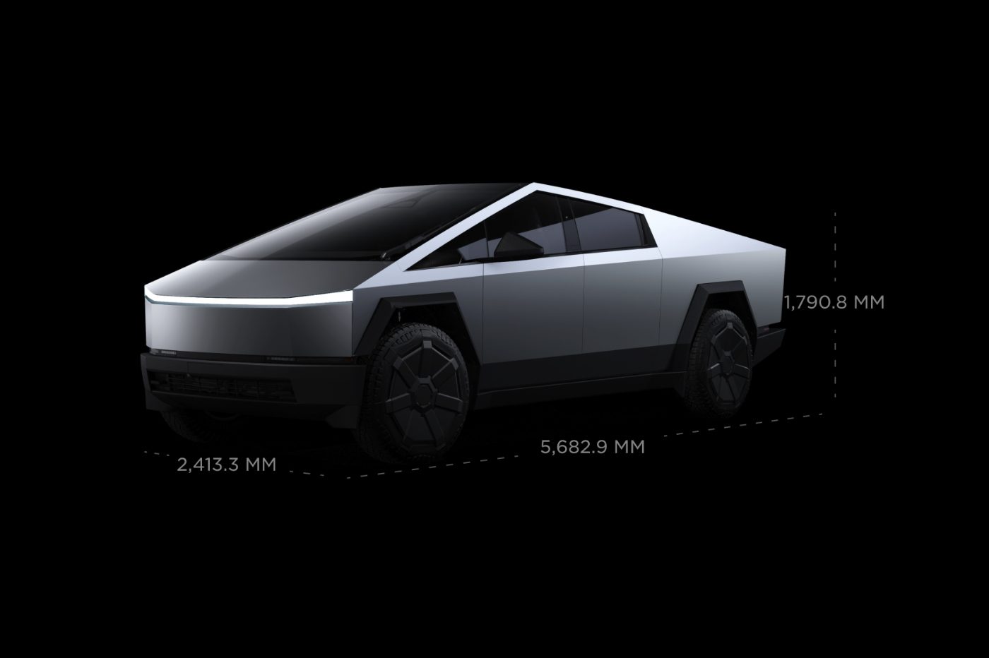 Tesla Cybertruck Dimensions