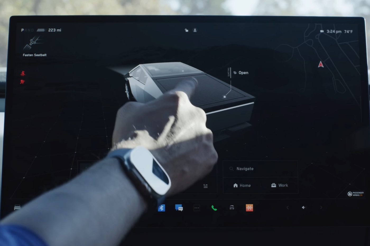 Tesla Cybertruck Logiciel Ecran