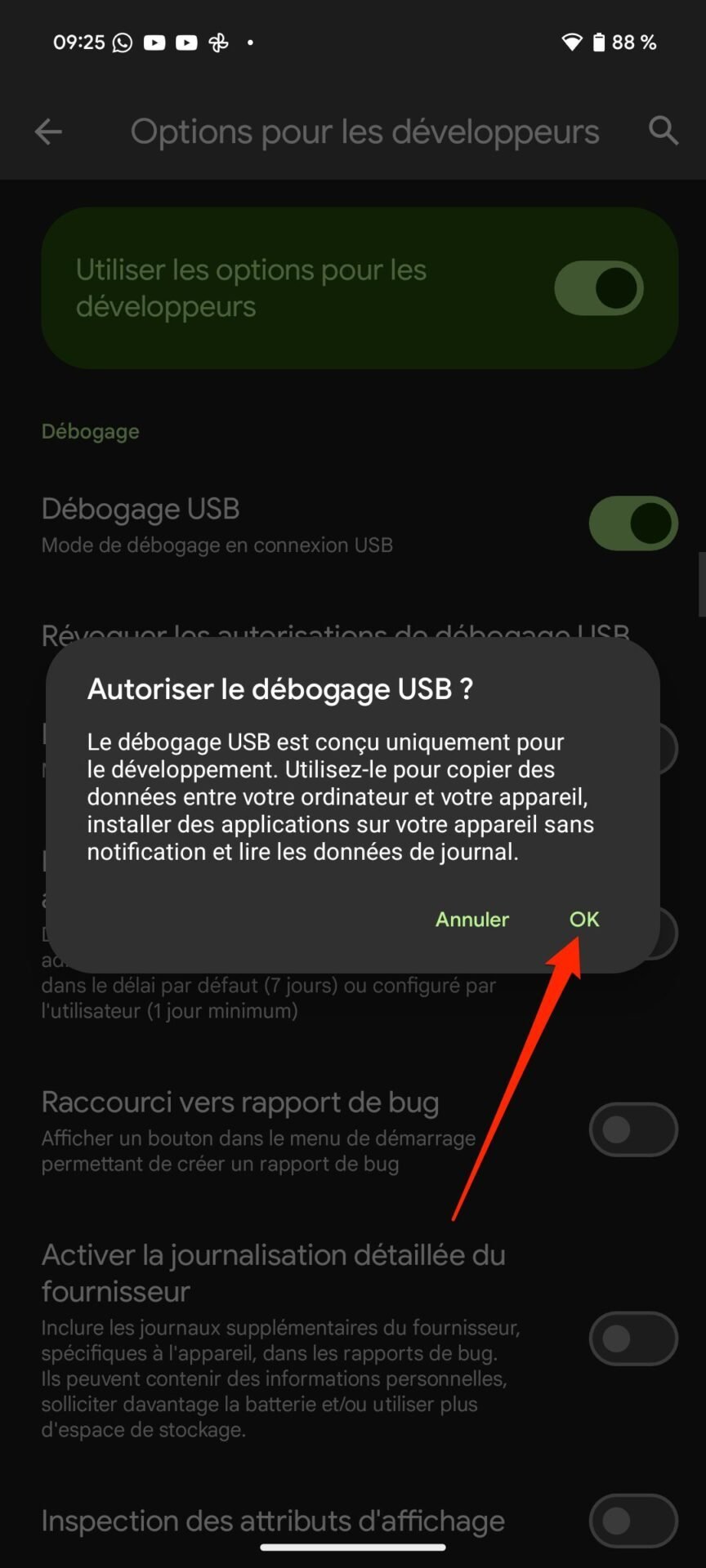 Android Débogage Usb4