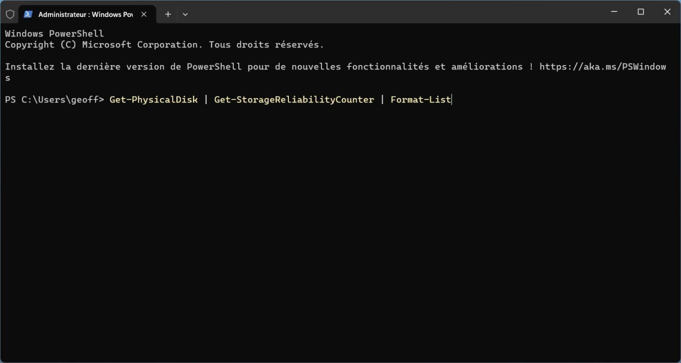 Powershell Ssd Windows 11