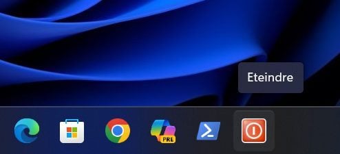 Windows 11 Raccourci éteindre Pc11