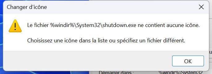 Windows 11 Raccourci éteindre Pc7