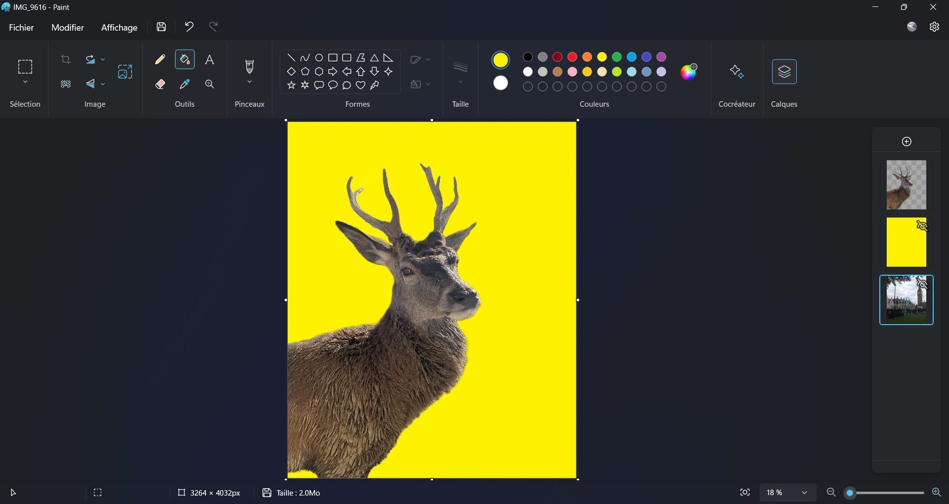 Windows 11 Paint Détourer9