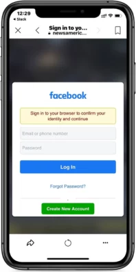 Phishing Facebook Messenger