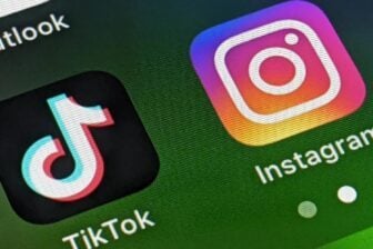 Logos d'Instagram et de TikTok