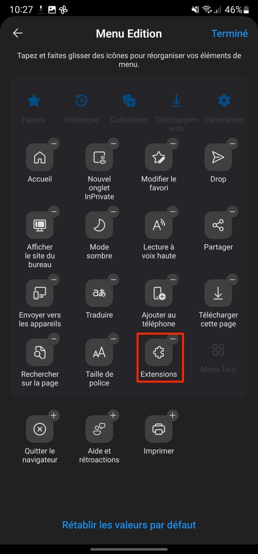 Extensions Edge Android12