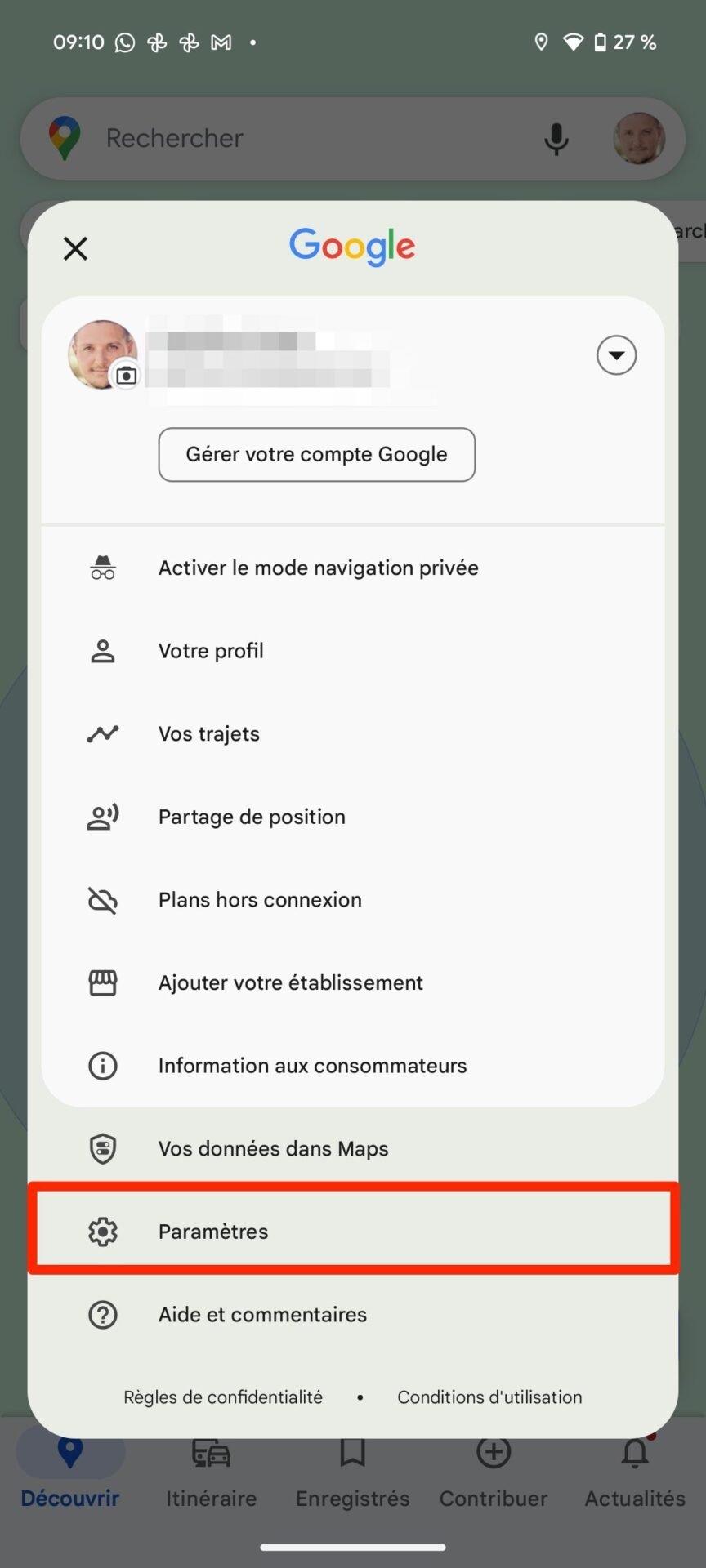 Google Maps Itinéraire Clin D Oeil Android 2