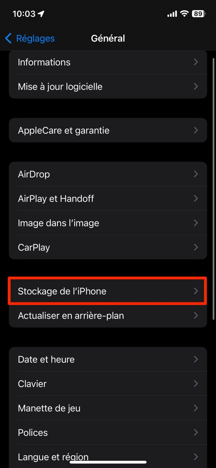 Libérer Espace Stockage Iphone1 2