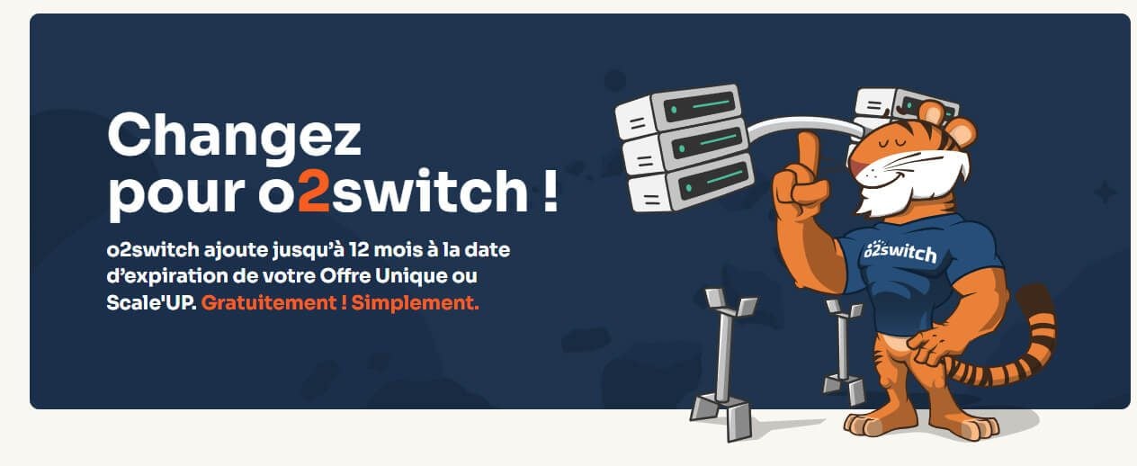 Changer Hébergeur Web O2switch